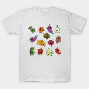 Pugs Vegetable T-Shirt